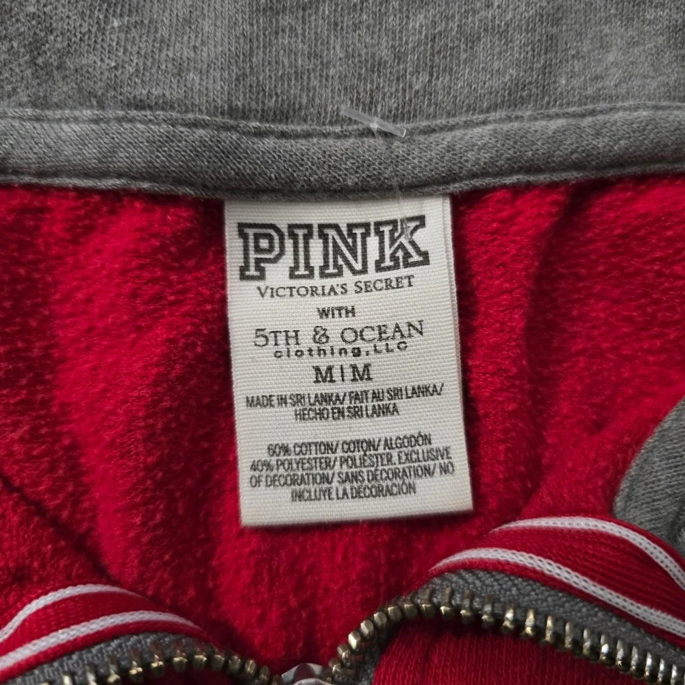 PINK Victoria's Secret University of Arizona Wildcats Quarter Zip Sweatshirt M